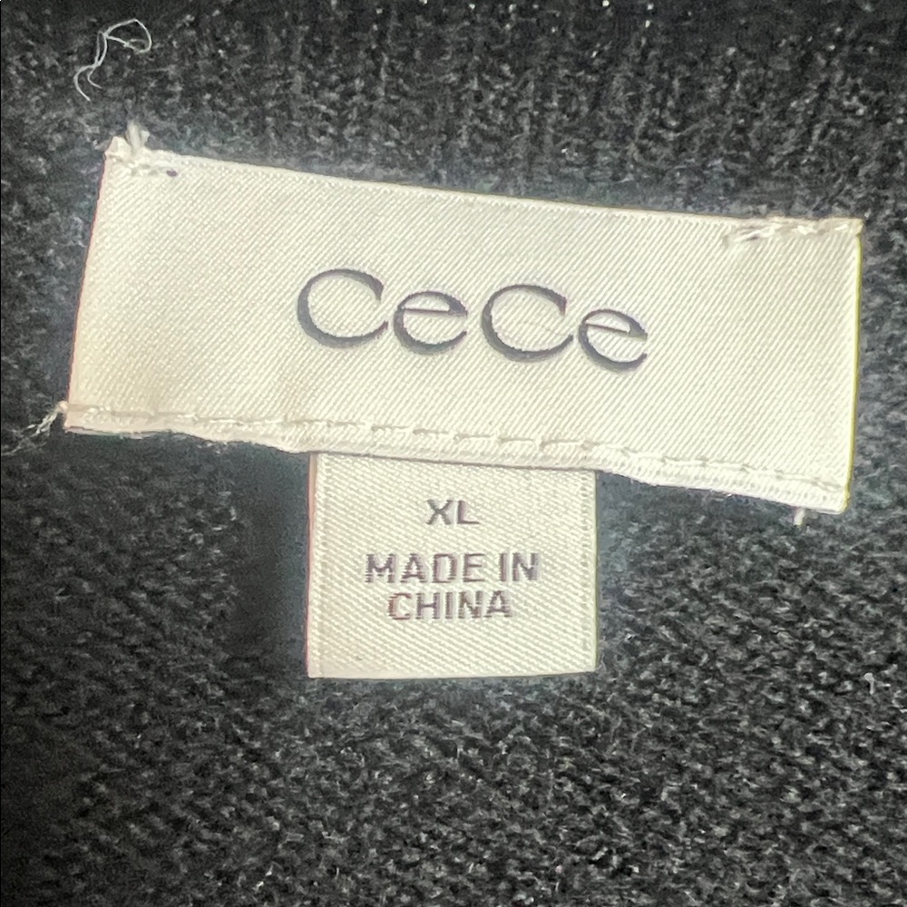 CeCe Black Knit Sweater - Picture 2 of 6